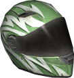 Lime Pattern Motobike Helmet.png